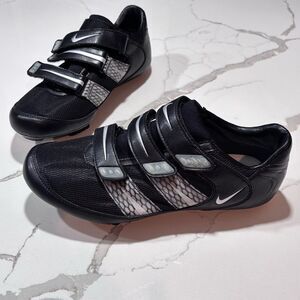 Nike Women’s Clip in Carbon Composite Cycling Shoes Black Silver Size 8 EU 39